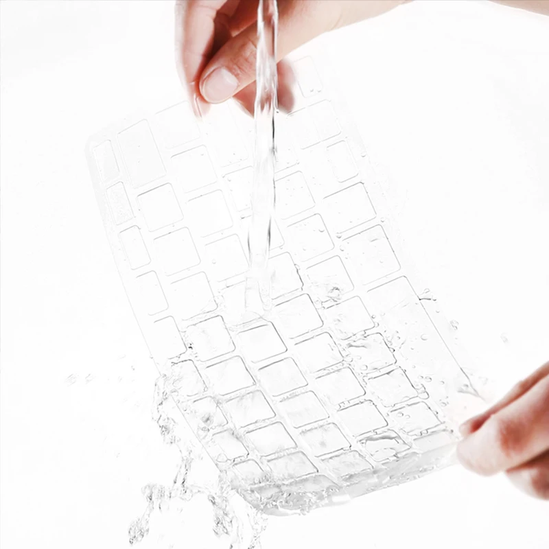 Wiwu ультратонкий 0 13 мм прозрачный мягкий чехол для клавиатуры из ТПУ Защитная мембрана Водонепроницаемая пленка