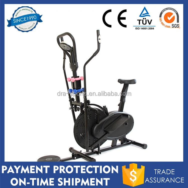 
Gym Master 4 in 1 Elliptical Exercise Bike Cross Trainer with AB Twister & Dumbbells 