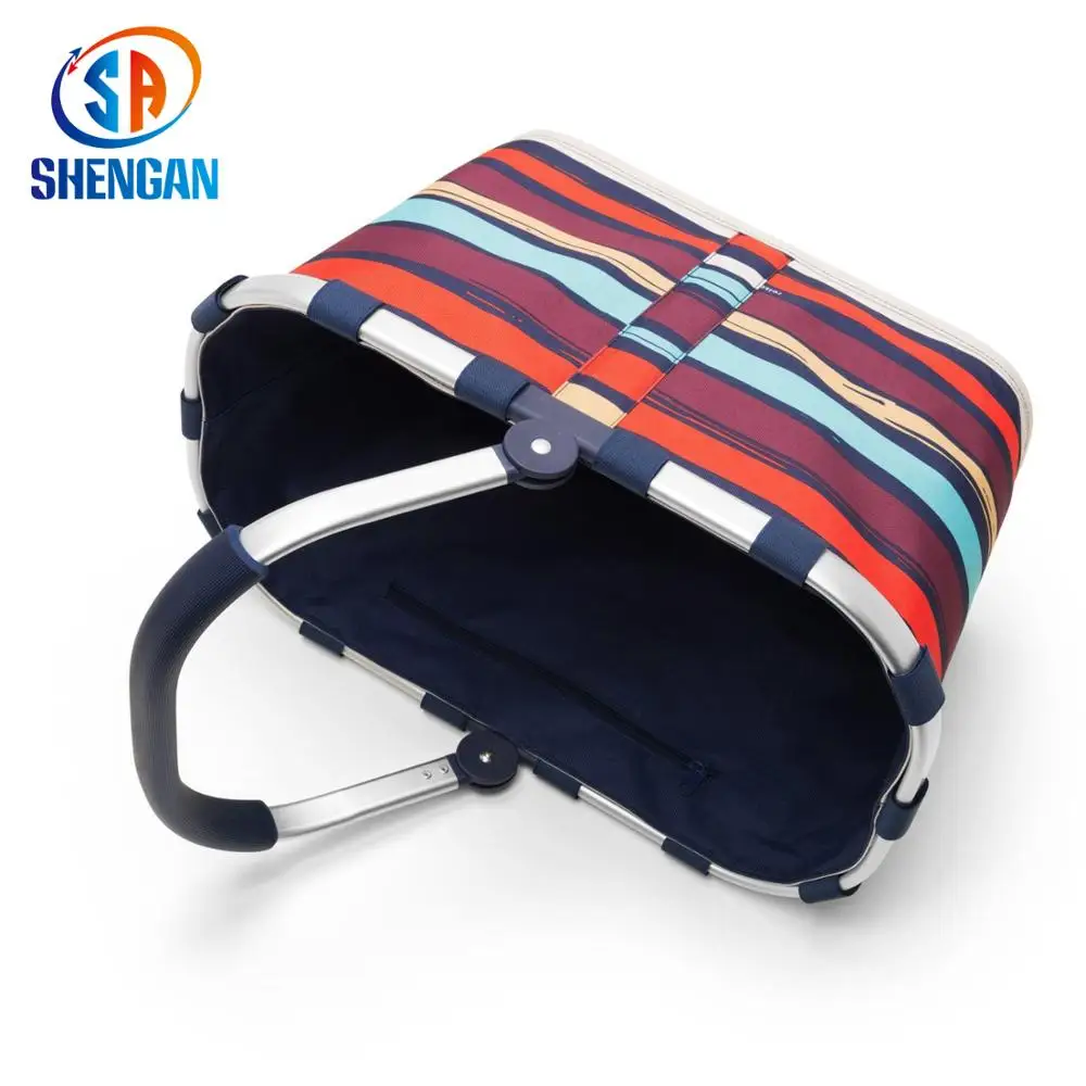 2018 news China Supplier High Quality Shopping basket/ supermarket basket/ folding basket heavy duty