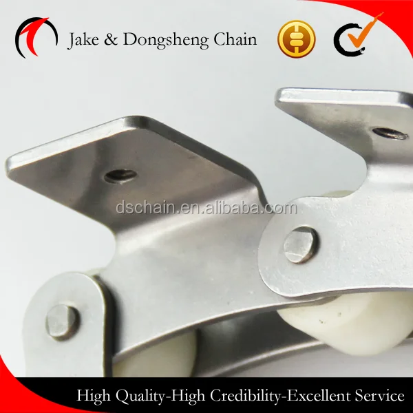 
double pitch plastic roller chain with attachment 