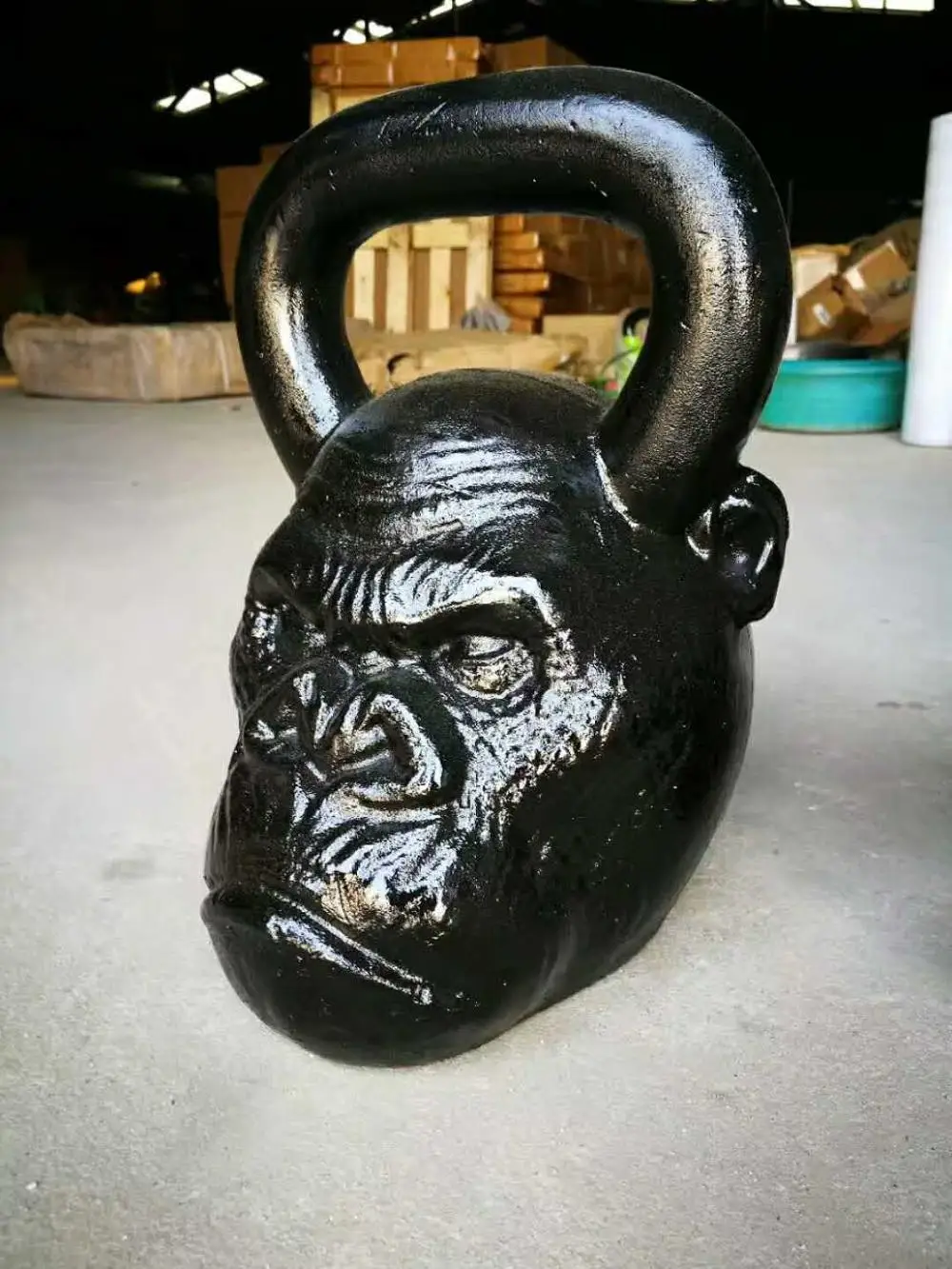 china cast iron monkey head adjustable gym used kettlebell set for weight lifting