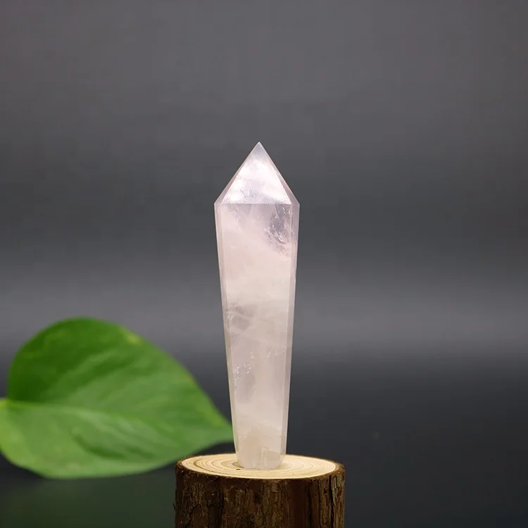 Healing Crystal Stone pipe Tobacco Bowl Rose Quartz Crystal Pipe