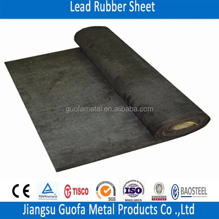 High Purity X-ray Shielding Lead Rubber Sheet For DR Room