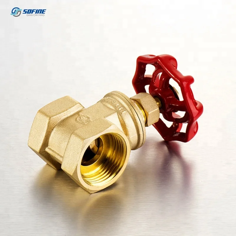 
Engineering Special Medium Inner Thread Manual Two-Way Copper Brass Gate Valve DN15 