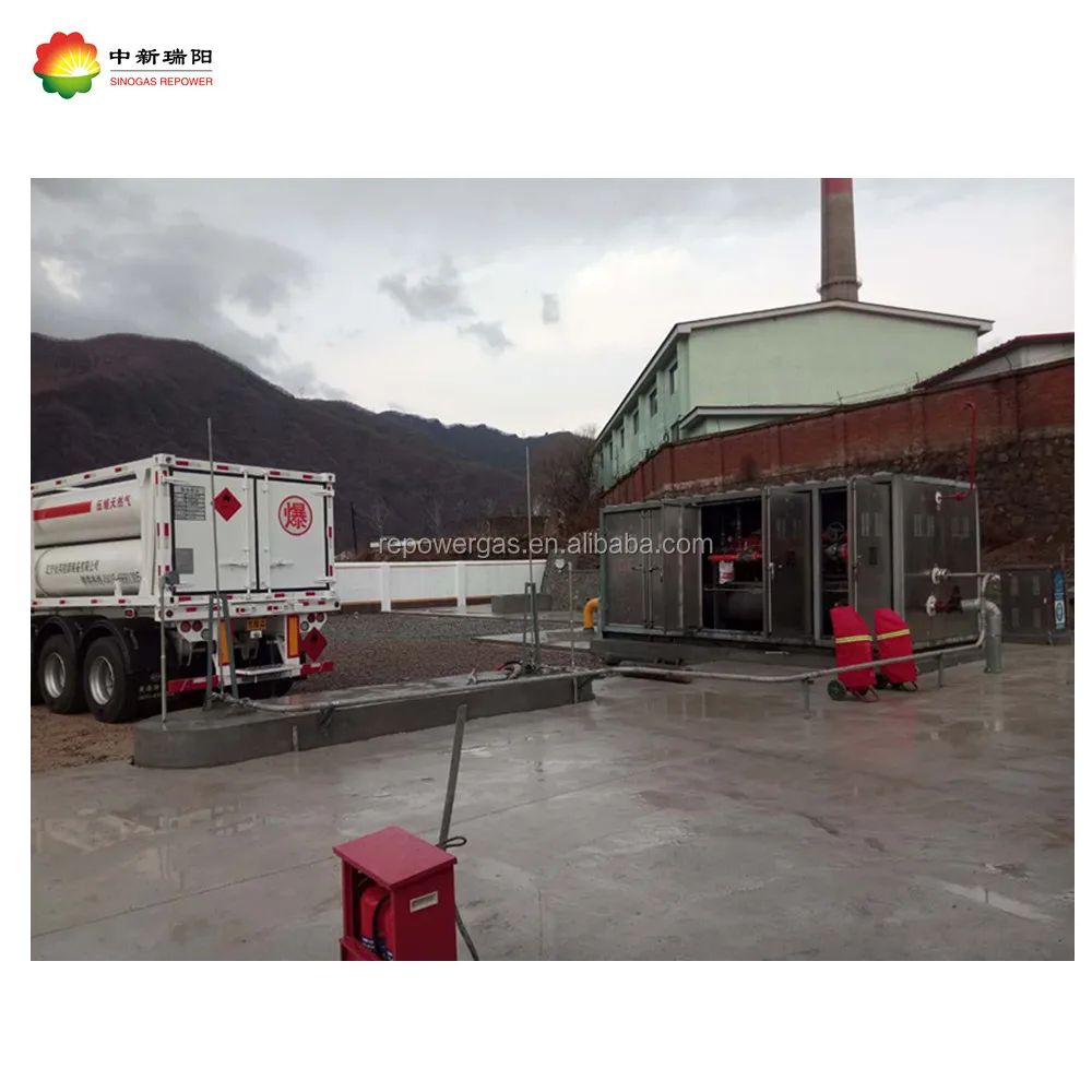 
CNG pressure regulating skid mounted unit with large flow volume 