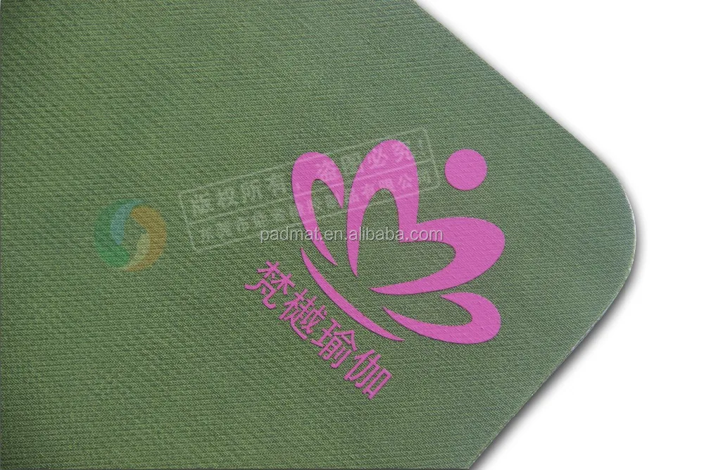 custom printed Natural Rubber dance mat yoga mats with logo, Eco durable yoga mat