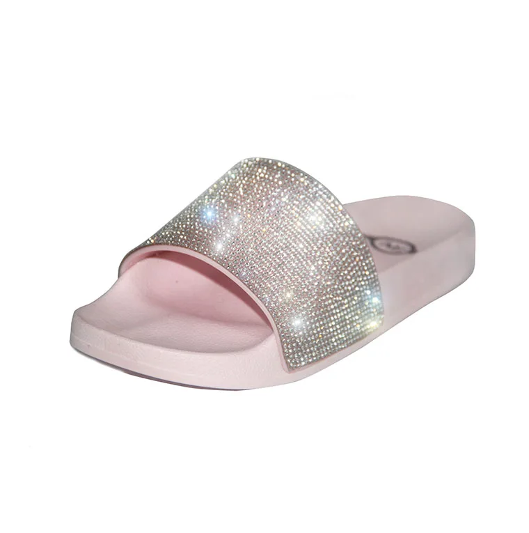 Women PVC Slippers outdoor Diamond Sandal  Cheap a flip flops
