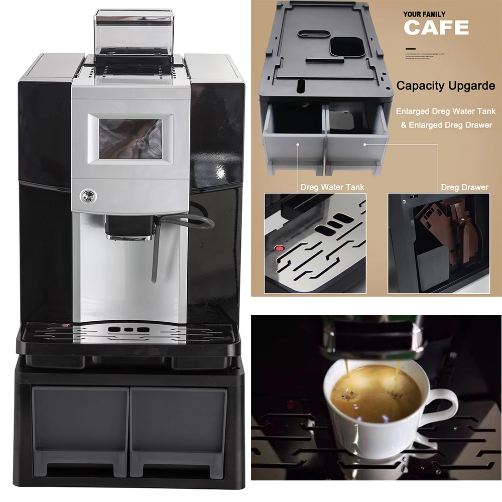 Cheapest popular 3.5 inches  Electronic Screen 19 bar ULKA Pump espresso coffee machine fully automatic
