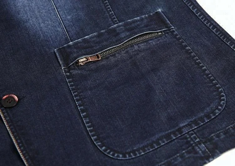 
 Прямая поставка с фабрики D & S, винтажная темно-синяя джинсовая куртка, образец стиля, Мужской Блейзер, костюм, куртка  