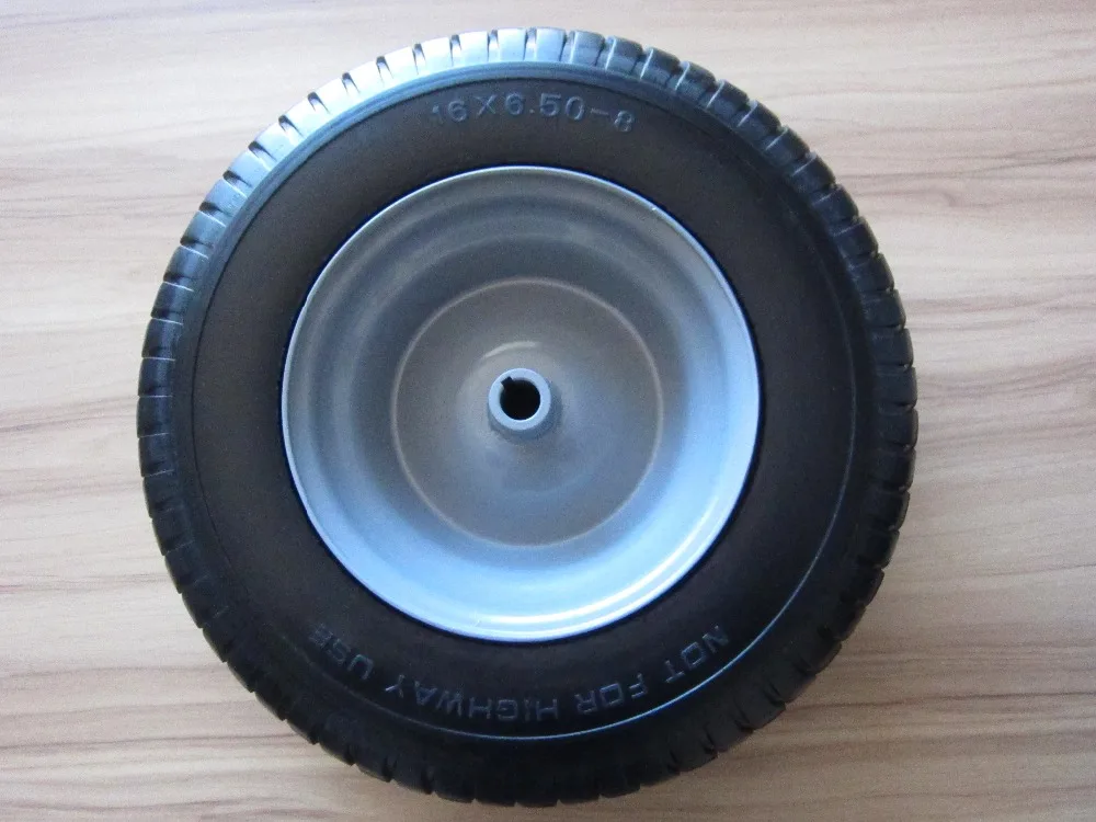 16 Inch Pu foam Filled Folding Wagon Lawn Mower Wheels Go Kart Wheel Tires