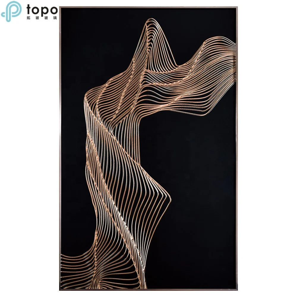 
Decorative Hand Painted Art Glass Painting for Sofa Wall Decor (MR-YB6-2048A) 