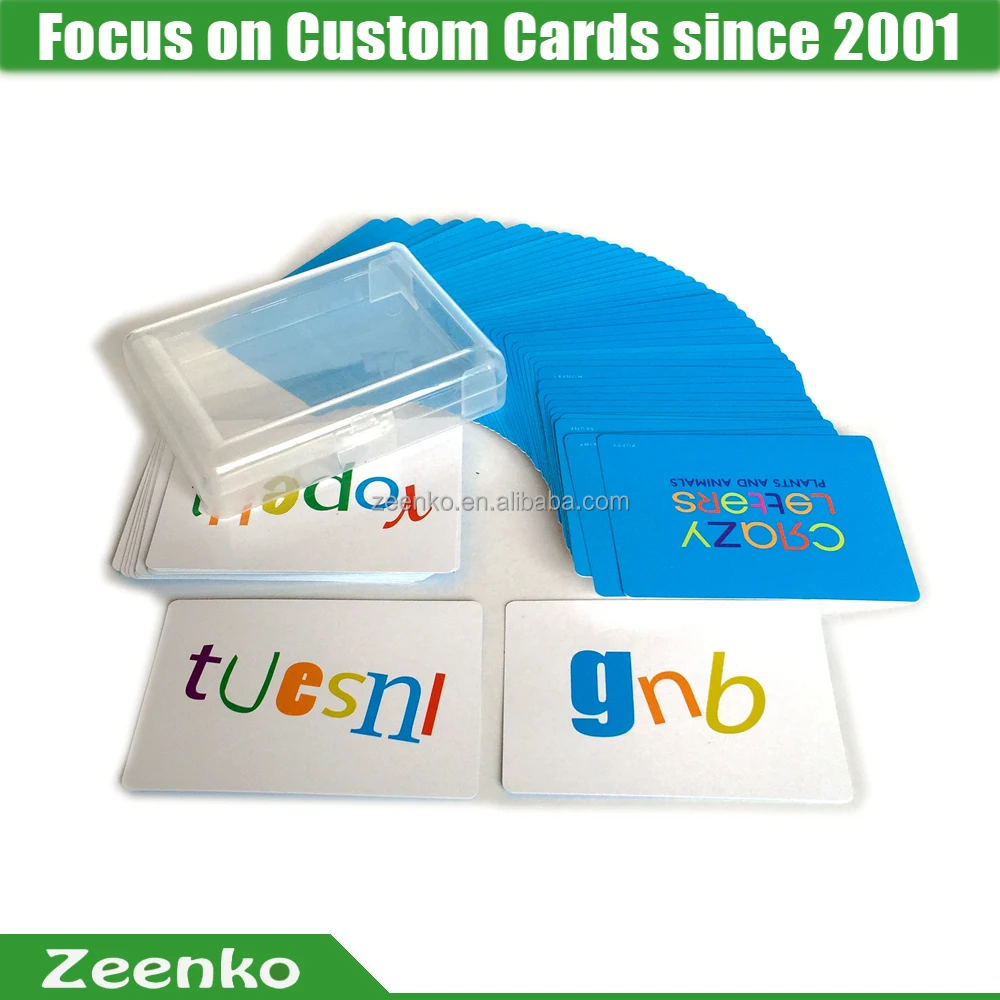 
P077 US custom printed casino playing card playing card punching machine clear plastic box for playing cards 