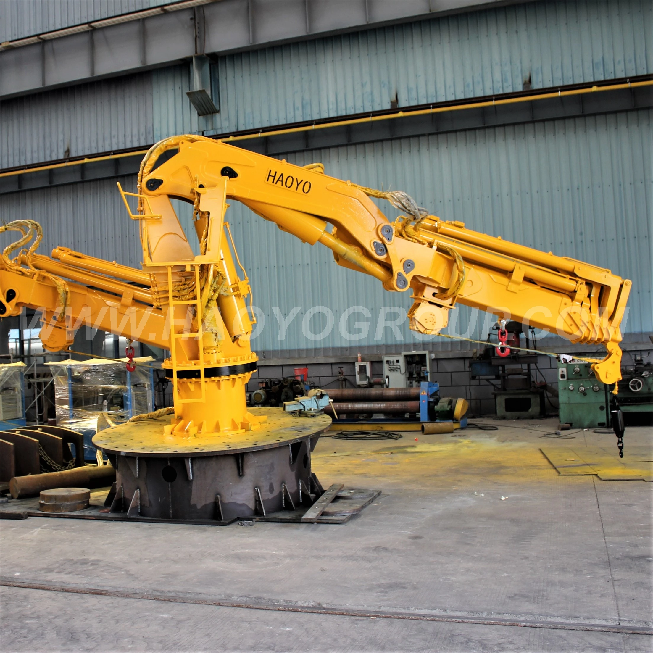 
ABS/CCS Certified Knuckle Boom Marine Crane For Fishing Commercial Navy Ship 