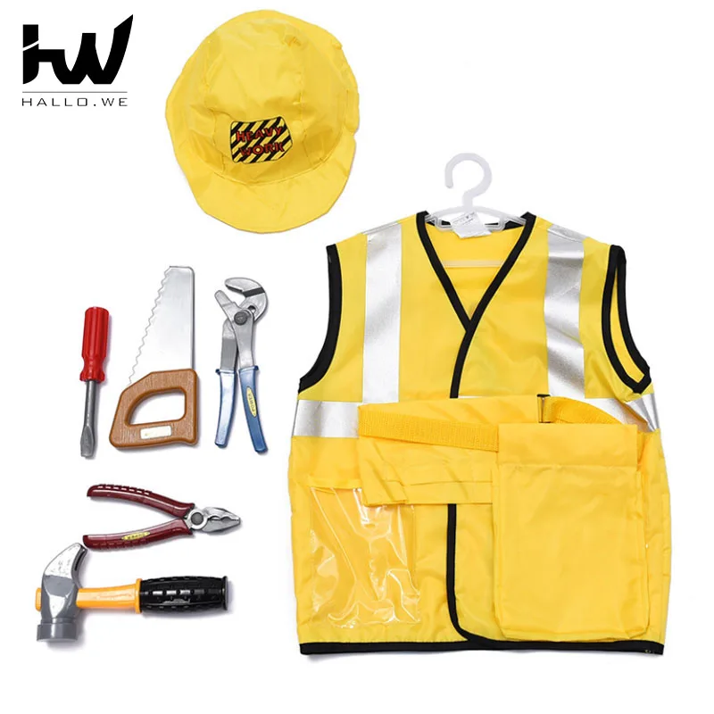 Самый популярный детский инженер реквизит Одежда для выступлений Косплей Костюм инструмент