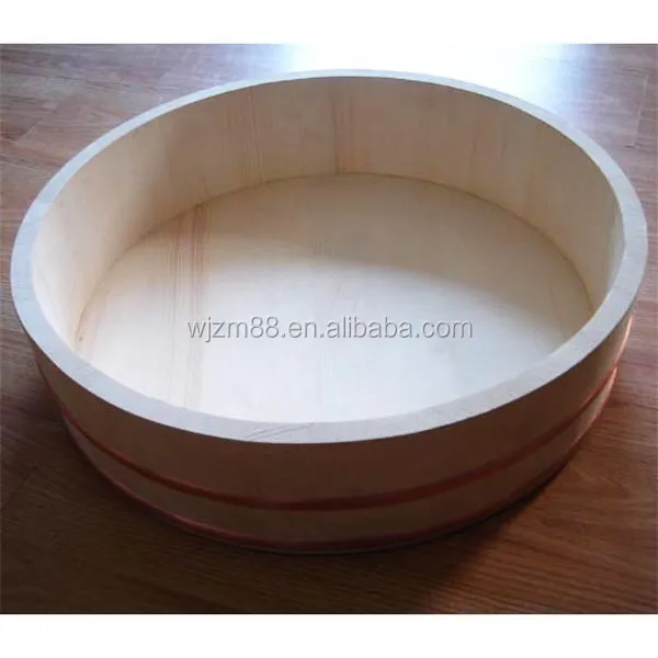 Japanese style wooden sushi rice tub ,sushi barrel & hangiri, wooden sushi tools & items wholesale
