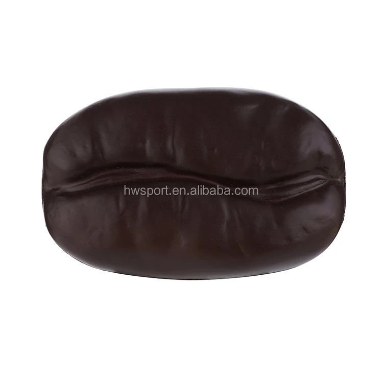 Hot Selling Customized Coffee Bean Stress Ball Toy Promotional Products Made of Foam and PU
