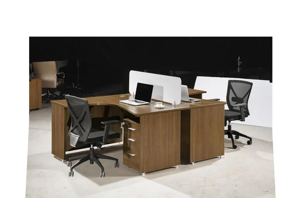 Competitive Price L-shaped 4 person office cubicle 120 degree office furniture workstation