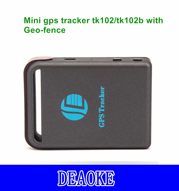 portable mini gps tracker tk102 tracking device with sos/geo-fence TK102B kids/adult tracker