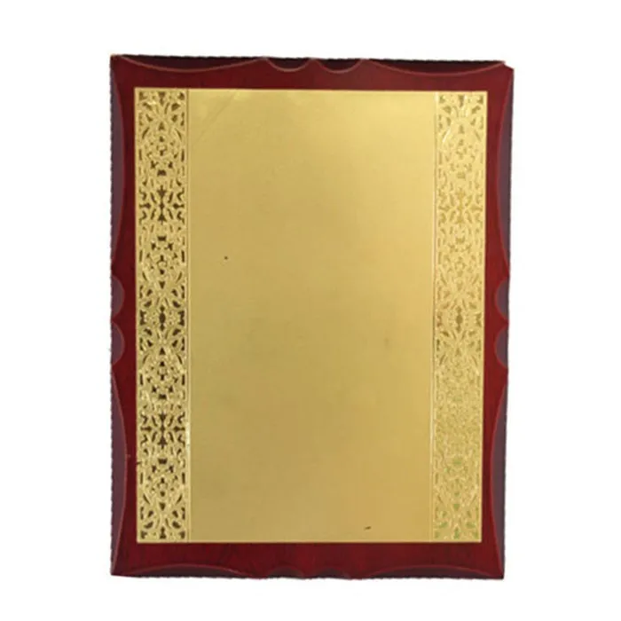 High Quality gold wood award plaque