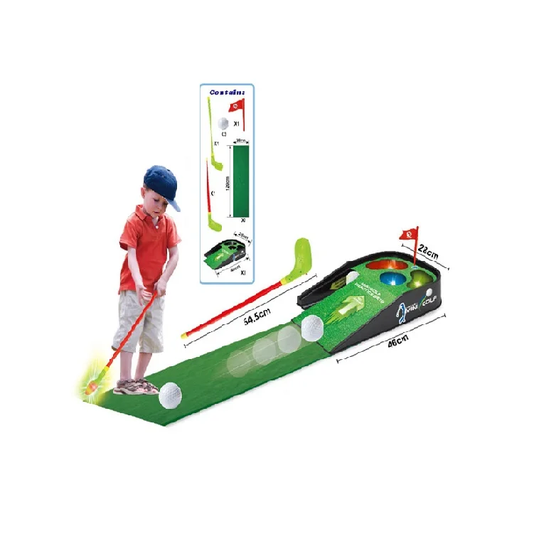 Kid sport toy Golf practice set with light and sound