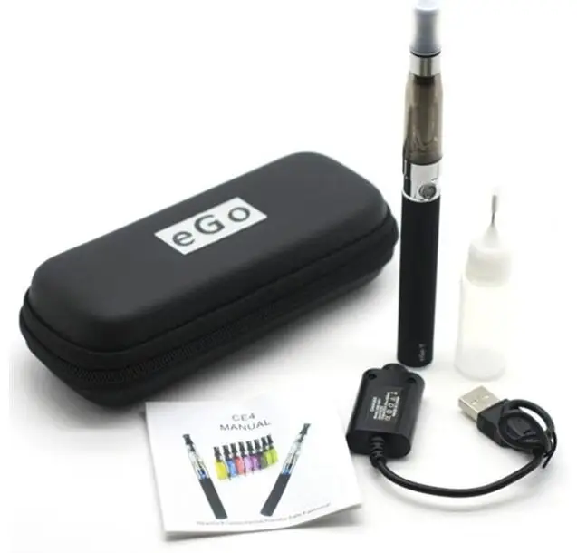 Chinese Supplier Manufactory CE4 eGo Starter Kit E-Cig Electronic Cigarette Zipper Case package Single 650mah 900mah