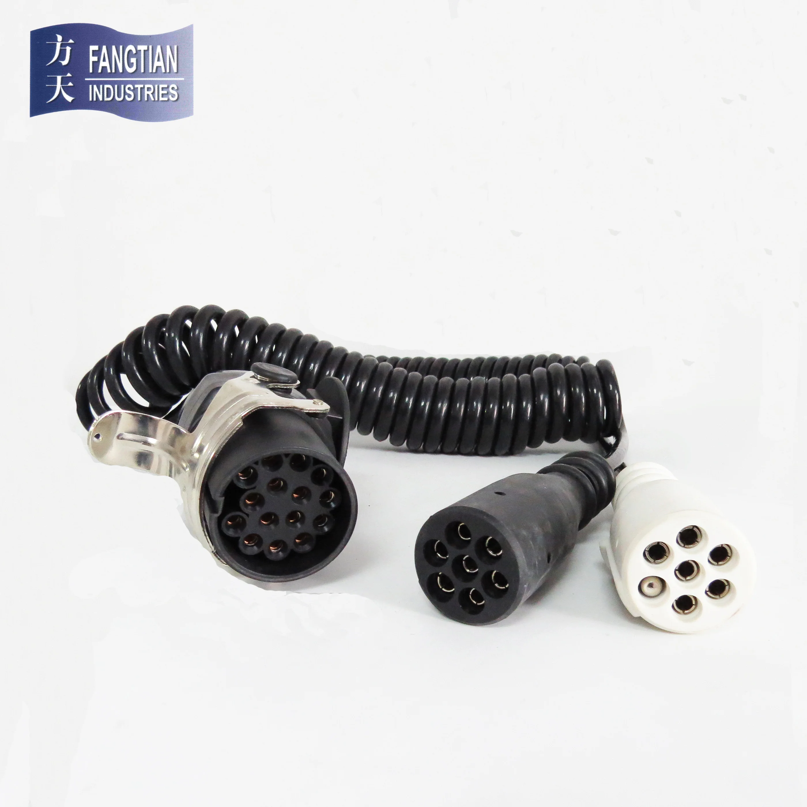 7 core trailer cable adaptor cable with moulded plug truck trailer cable factory direct supply
