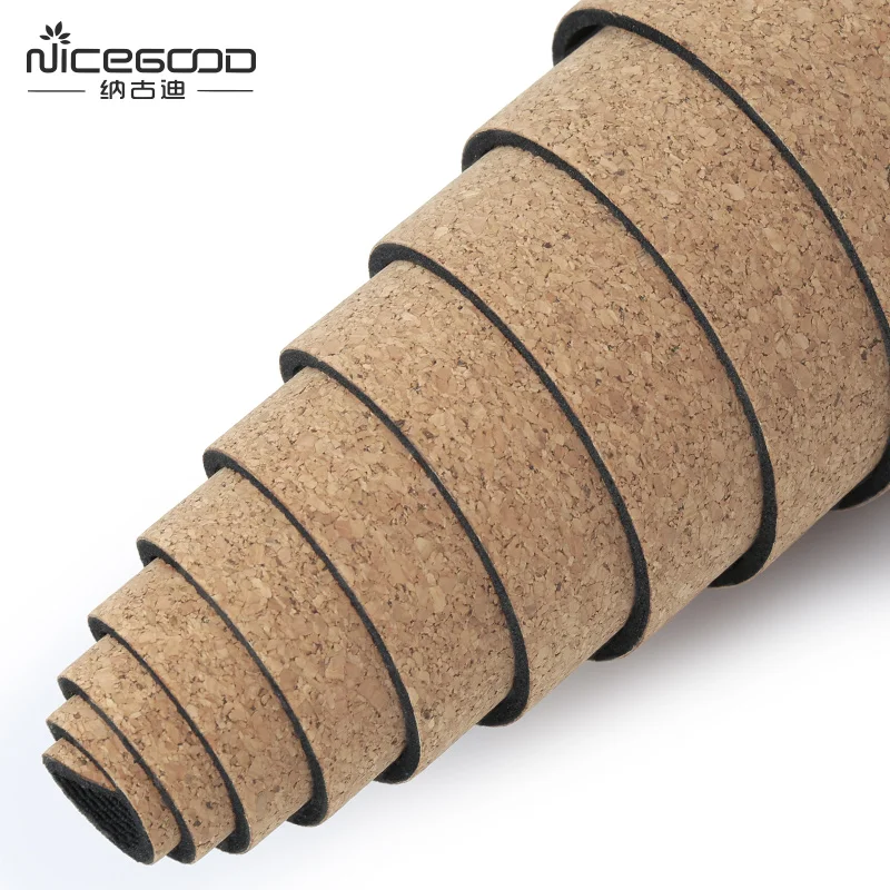 OEM Service Natural Rubber Back Eco Cork Yoga Mat For Exerciser Yoga Mat Non slip Eco Friendly