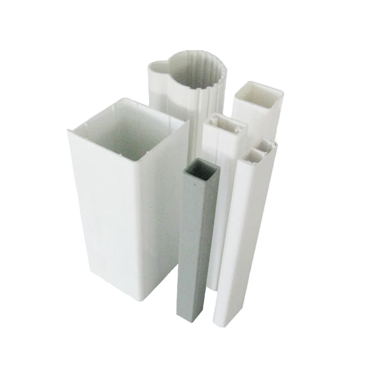 
PVC U downspouts roof rain square gutters with end cap 