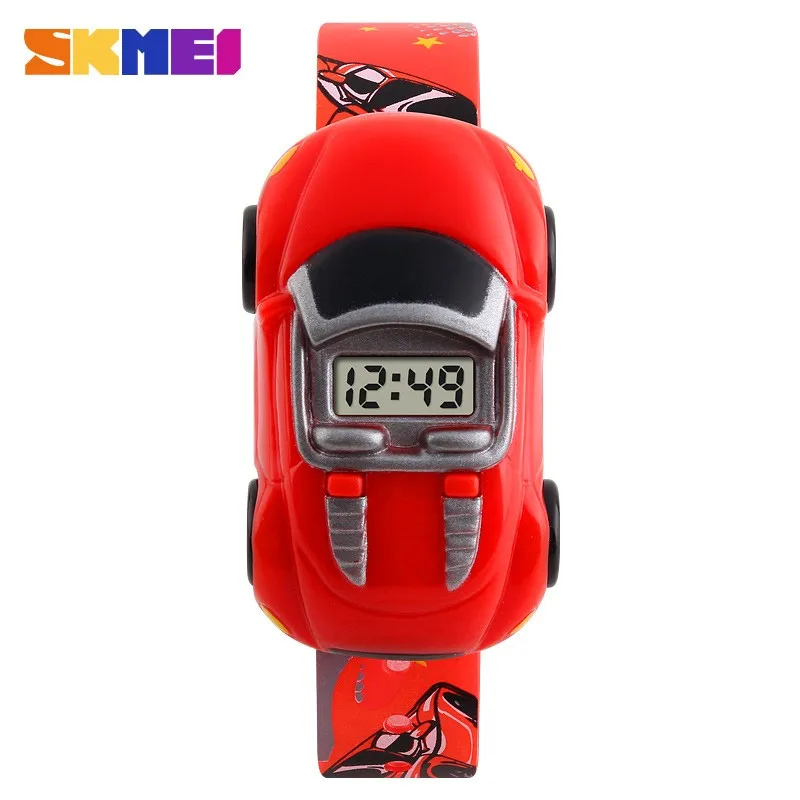 Fashion Creative Children Watch SKMEI 1241 Brand Cartoon Car Digital Kids Watches For Boys Girls Dress Wristwatches