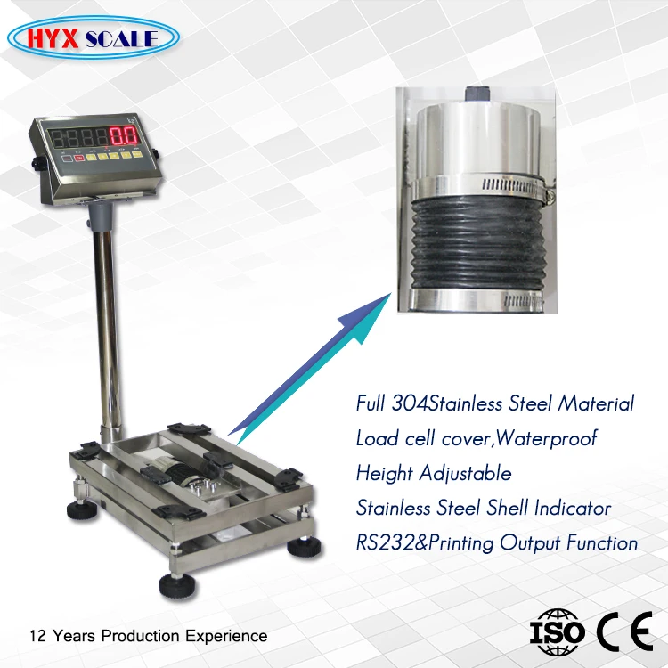 stainless steel indicator TCS electronic platform scale