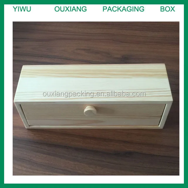 Fancy shape hot sale pine wod wooden tea box for sale