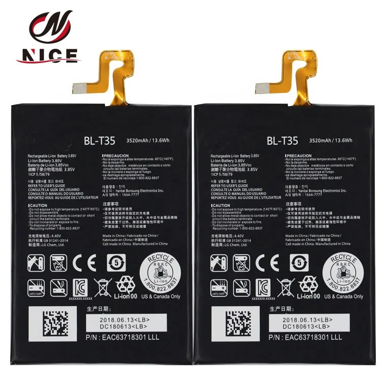 Best Quality Backup Phone Battery for LG Google2 Pixel 2 XL BL-T35 BLT35 3520mAh
