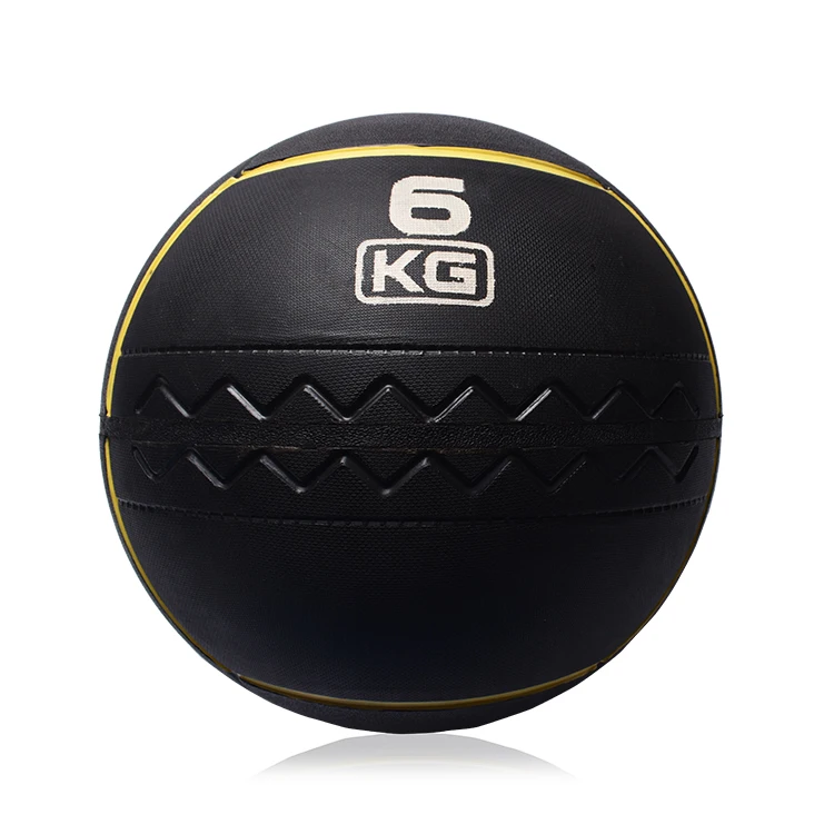 Wholesale Strength Training 3 To 45Kg Black Gym Rubber Medicine Ball