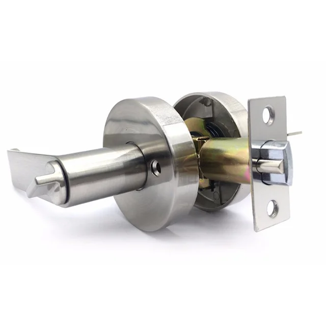 American Door Lock heavy Duty Leverset Lock Heavy Duty Tubular Spring Lock with Master Key Zinc Alloy 9803ET-SN Satin Nickle