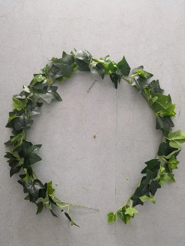 FC7312 искусственный настоящий сенсорный виноградный зеленый ротанговый трость для свадебного украшения