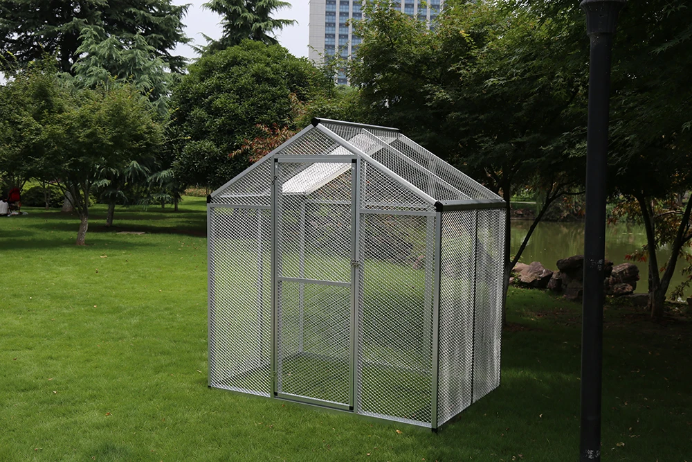 
Wholesale Aluminium pet wedding decoration outdoor bird cage animal house 