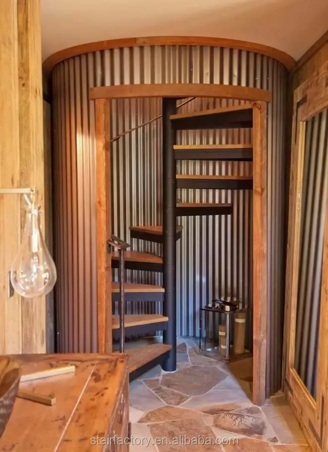 
Modern used spiral staircase Used indoor steel-wood stairs Used indoor attic spiral staircase TS-86 