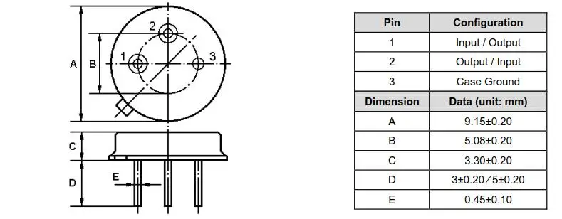 Small Electronic Components TO-39 Case 433MHz  One Port Saw Resonator WINNSKY Factory Direct Offer