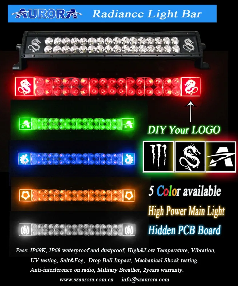 
Hot-selling AURORA super bright dual light bar 