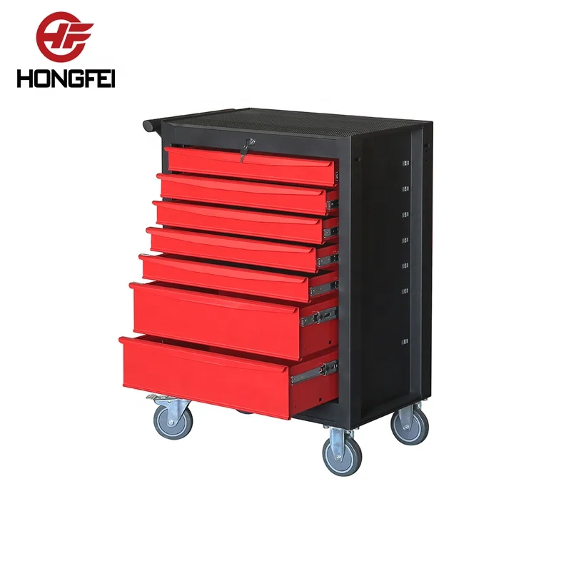 Hongfei 7 Drawer Metal Tool Chest for Garage Storage