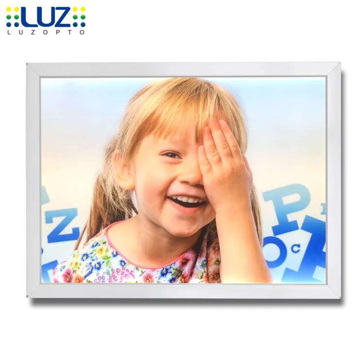 A0 A1 A2 24X36 24X24 aluminum acrylic led photo frame lighting