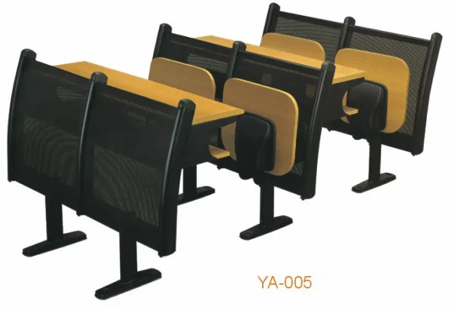 2016 Durable University School Folding Cheap Used Attached School Desks and Chair YA-001
