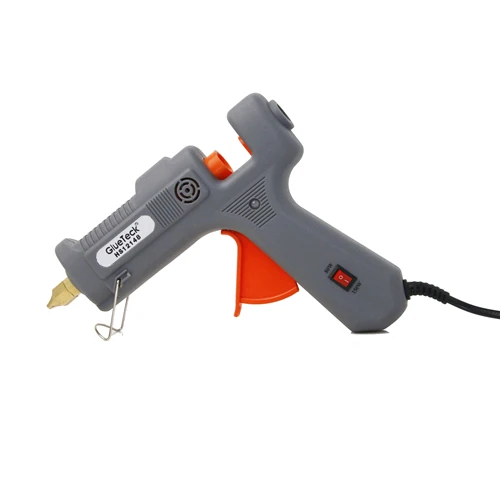 Hot Glue Gun GlueTeck HS12148 80W Professional High Temp Mini Hot Melt Glue Gun Kit with Adhesive Sticks