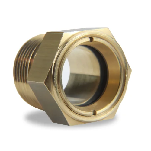 1/4 Inch NPT Pipe Thread Medium Pressure Sight Plug Fused Sight Window