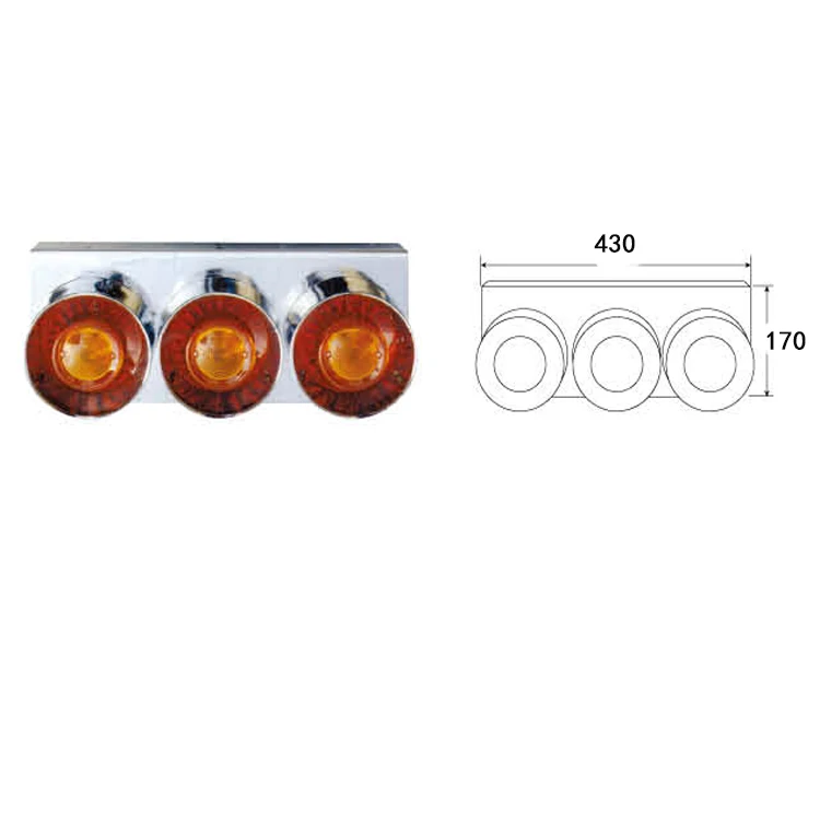 
LED truck combination tail lamp for trailer 