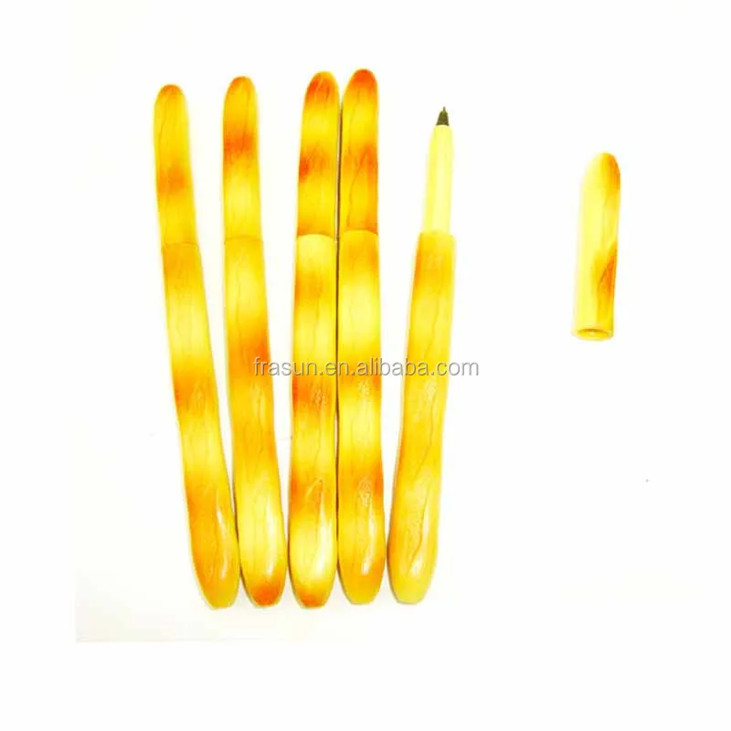 Novelty design food shaped ball pen, baguette bread pen