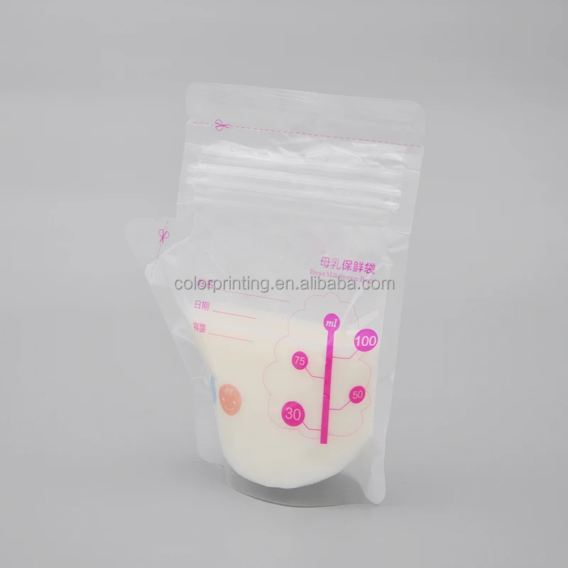 Hot selling bpa free 250ml baby feeding  milkstorage  bags