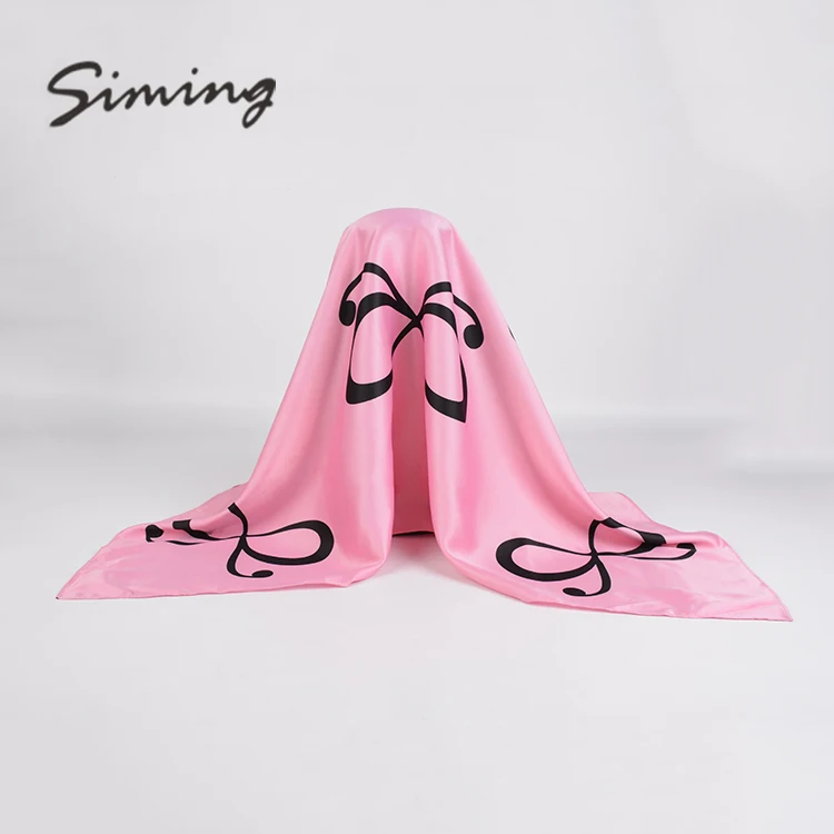 Лидер продаж, модный дизайн, Дубай, абайя, квадратная атласная шаль