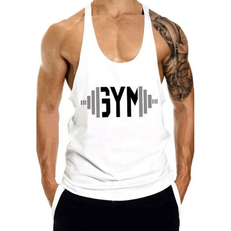 
unbranded garments factory wholesale sport men clothing running tops men gym tank top 