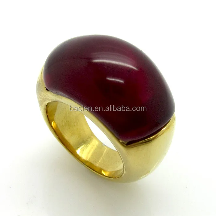 New  Gemstone Opal Statement Party Not Allergic Finger Rings Stone Crystal Jewelry AnEis do sexo feminino